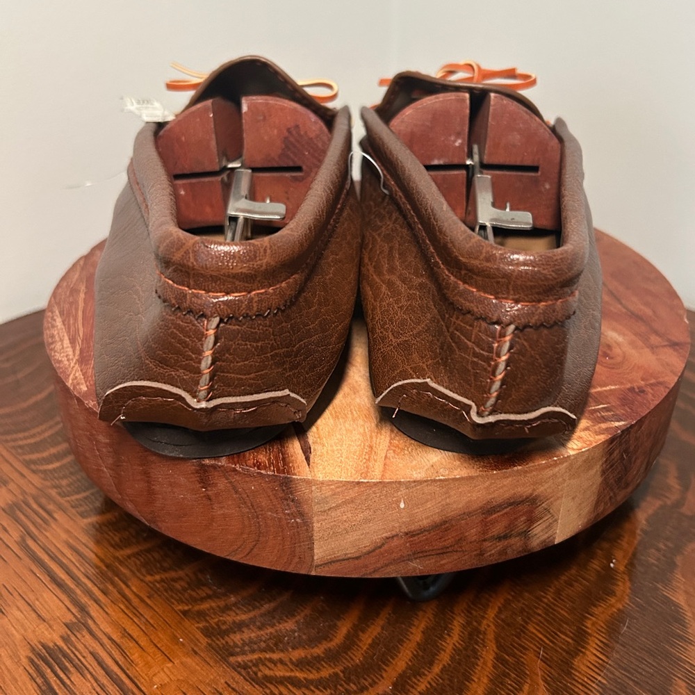 Vintage 80s Moccasin Slippers Yorkshire Shoes For Men Size 9 - Picture 3 of 8